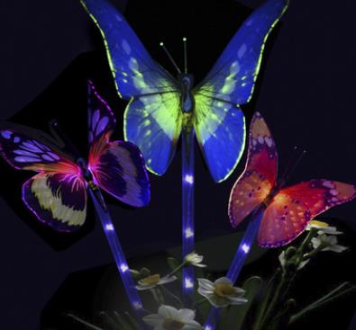 Solar Butterfly Light 7 Color Cycle LED