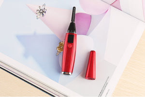 Mini portable heated eyelash curler