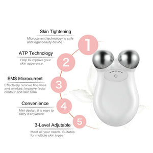 Microcurrent EMS Rechargeable Facial Massager