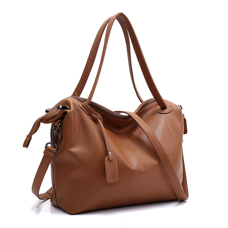 Simple and stylish leather shoulder bag ladies handbags