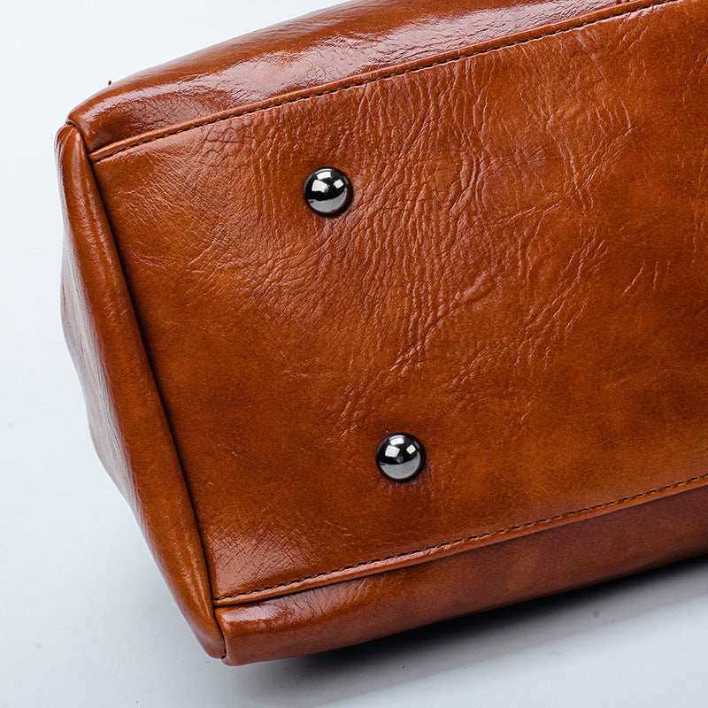 Vintage Oil Wax leather luxury handbags