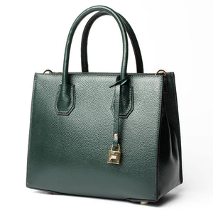 Premium Leather Green Shoulder Handbag | Stylish & Elegant