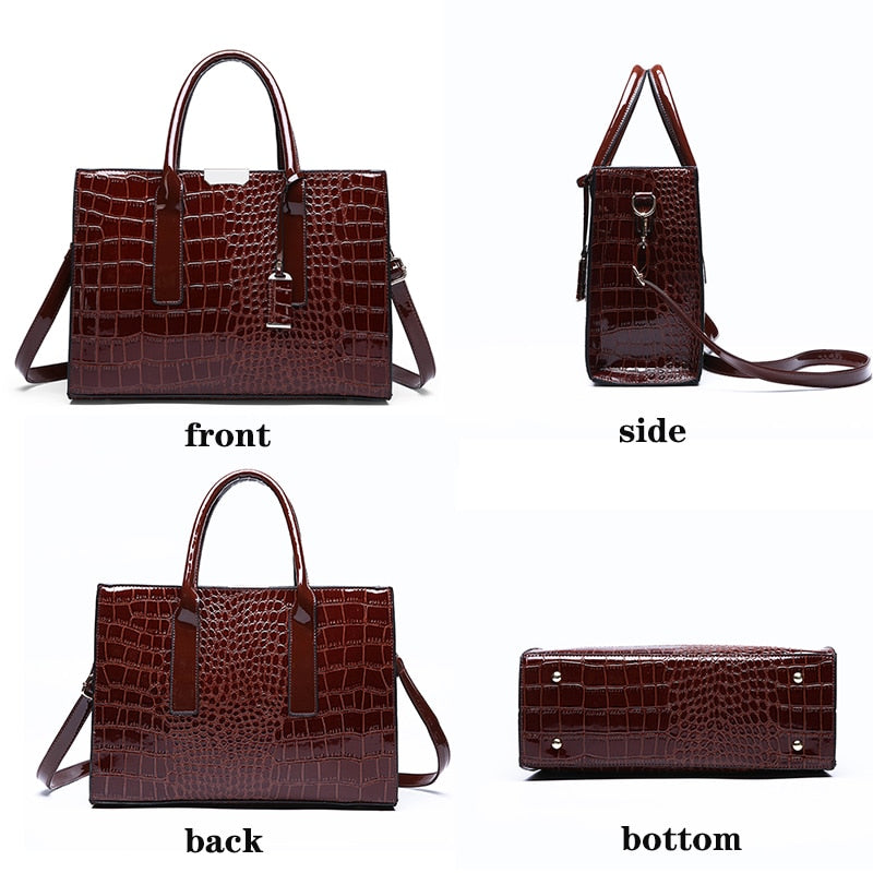 Luxury Womens Tote Handbag Designer Pattern Shoulder or handle use.