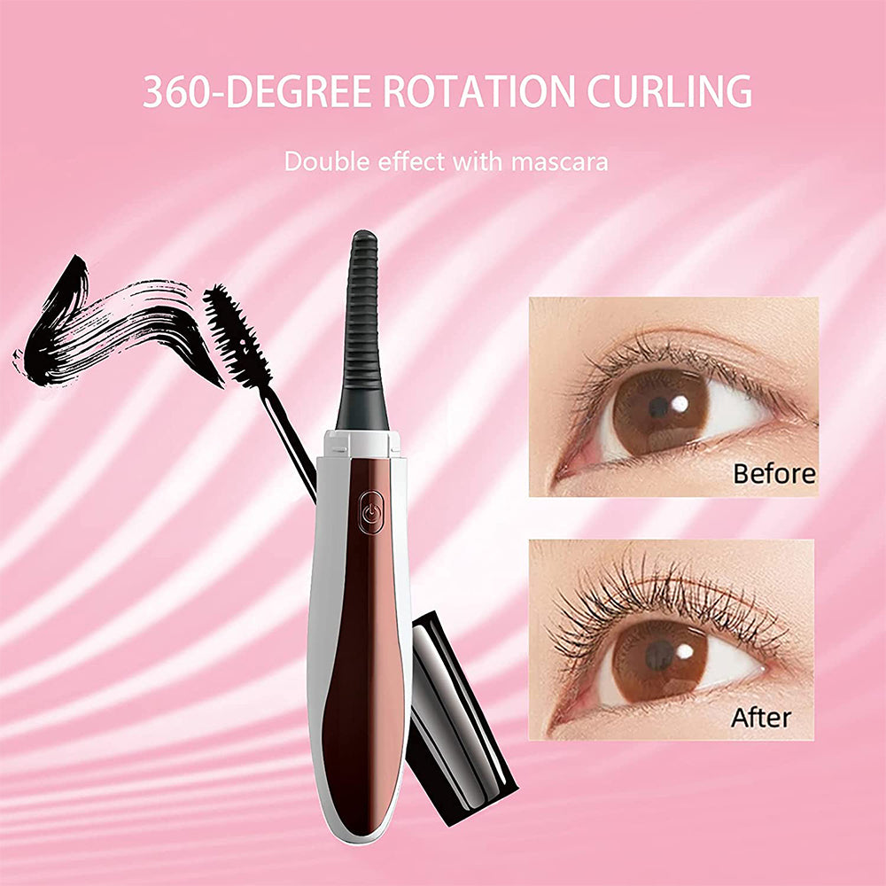 Best Heated Eyelash Curler Rechargeable 24 Hours Long Lasting Eyelashes Curl