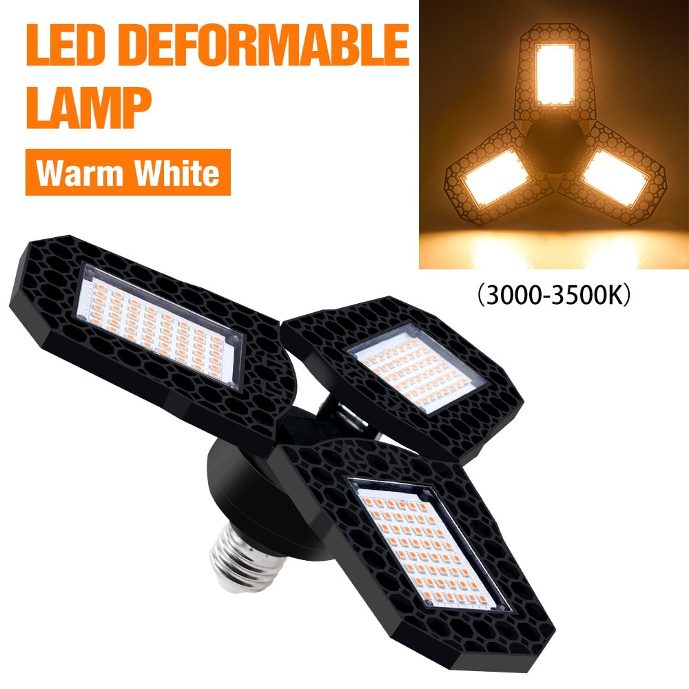 As seen on TV 40W 60W 80W Foldable LED Bulbs E27 Garage Light 85-220V for Indoor, Outdoor, Commercial, Workshop Lighting, Ceiling Lamp For Home
